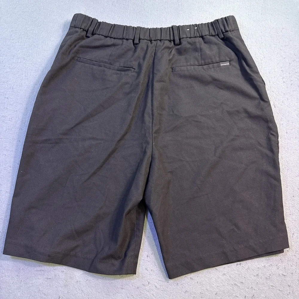 Scotch & Soda Shorts Mens 34 Black Chino Flat Front Stretch Inseam-7.5